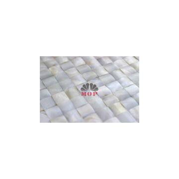 White Pearl Shell Wall Mosaic Mirror Tile photo-2