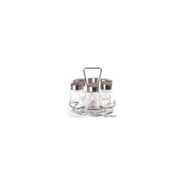 Sell Glass Cruet Set with Wire Stand