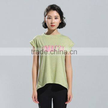 Fitness Women Sport Workout Short Sleeve Tops Gym Yoga Running T-shirt photo-2