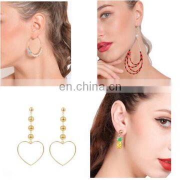 Bohemian Pearl Pineapple Drop Dangle Earrings Rhinestone Stud Earrings