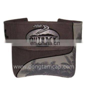 Embroidered Visor caps 100% cotton DT-74 in vietnam