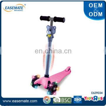 New Arrival children electric LED flash scooter toys with music