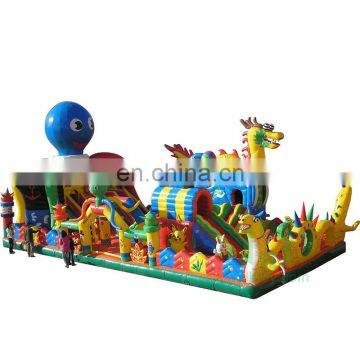 HI Giant Inflatable Floating Water Park, Inflatable Aqua Amusement Park, Commercial Outdoor Water Games