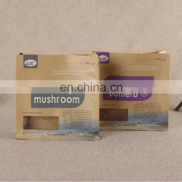 Thick Customized flat bottom kraft paper bag for food bag