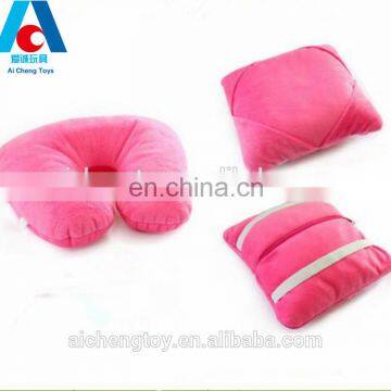 eco-friendly plush material custom travel car neck pillow