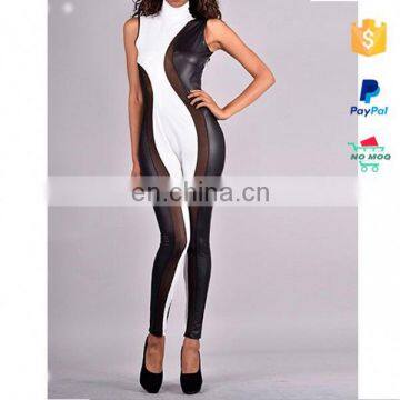 Mix Color Leather Xxxl Pvc Catsuit