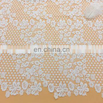 OLF3060 Charming flower design chemical chicken embroidery lace fabric for wedding dress