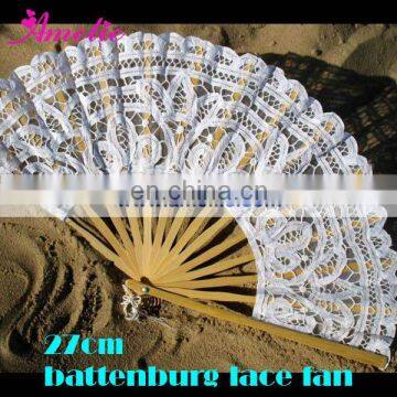 Wedding Battenburg Lace Fan