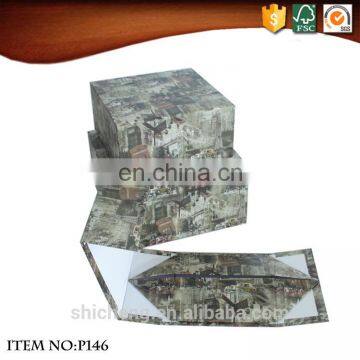 Square Paper Foldable Storage Box With Lids photo-3