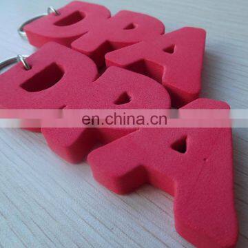 Custom Red Alphabet Letters Eva Foam Floating Key Ring for Sale photo-4