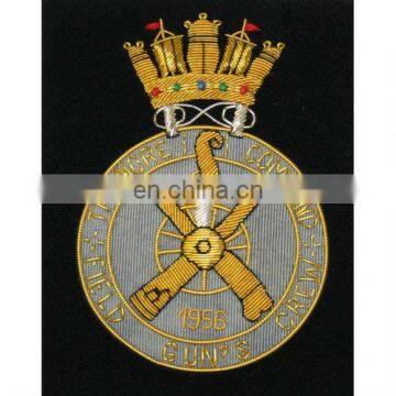 decorative crest blazer badge, Bullion badges, Blazer badges, Premium Quality