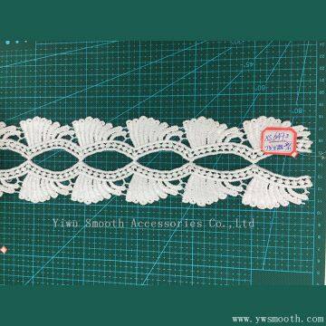 White Embroidery Lace Garment Accessories Water Soluble Cotton Fabric Textile photo-4