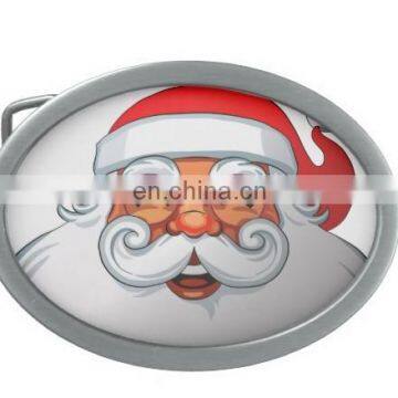 oval shape santa christmas belt buckle