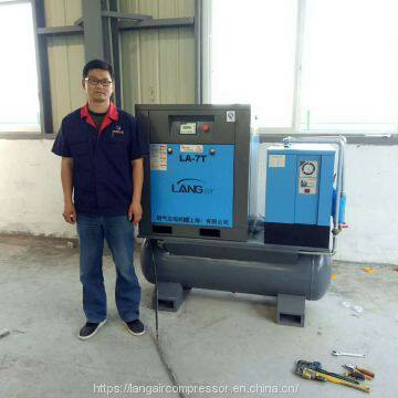 All in one screw air comrpessor with air dryer and tank