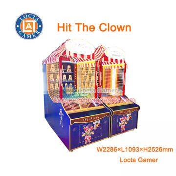 Zhongshan amusement redemption hit the clown throwing  ball game machine