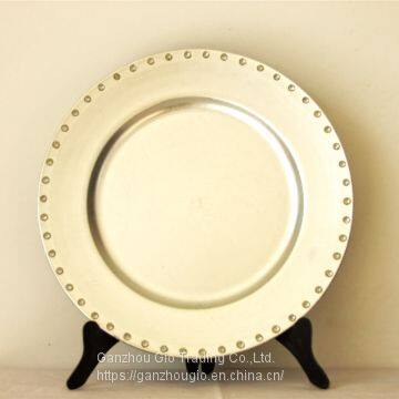 Christmas Plate Plastic Charger Plate Made in China YF-60008 photo-2