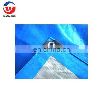 Korea blue and white pe plastic eyelets tarpaulin factory price