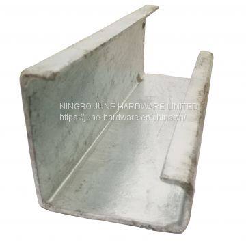 Galvanized steel channel