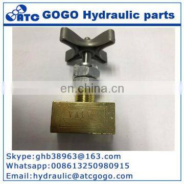 Flow Control Valve Needle Valve Hydraulic Pressure Gauge Switch Valve