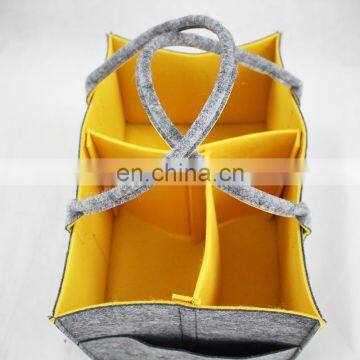 Amazon Hot Sale Multi-function Felt Baby Diaper Bag Caddy Organizer photo-5