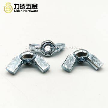 High Quality DIN 315 Mild Steel Polished M5 Black Wing Nut photo-2