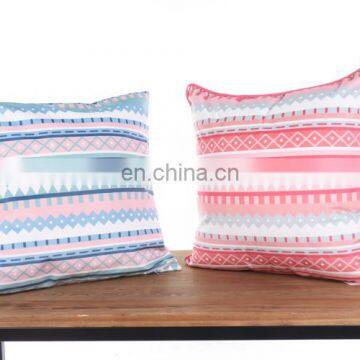 Высококачественные уютные декоративные полосатые квадратные наволочки для подушек из бархата с индивидуальным принтом photo-3