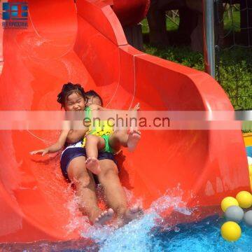Color Customized Children Pool Slide Equipments For Water Park