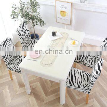 High Quality Floral Printed Polyester And Spandex High Stretch Elastic Chair Covers For Dinning Room photo-3