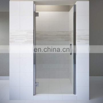 China Factory Simplicity Design Clear Tempered Glass Shower Doors