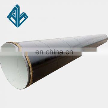 Factory sales of internal and external epoxy coal bitumen anticorrosive steel pipe Liquid conveying spiral welded pipe