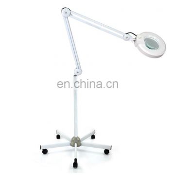 Magnifying Glass Lamp with Floor Stand Esthetician Magnifying Lamp