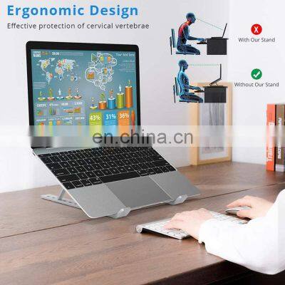 Aluminium Alloy Laptop Stand Portable Phone Holder Foldable Bracket Notebook Stands for 7 to 17 Inch Laptop Tablet photo-2