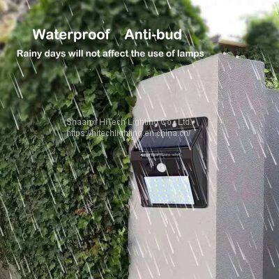 LED Solar Street Light Outdoor Solar Light 3 Light Mode Waterproof Motion Sensor Garden Courtyard Path Courtyard Safety Lighting photo-2