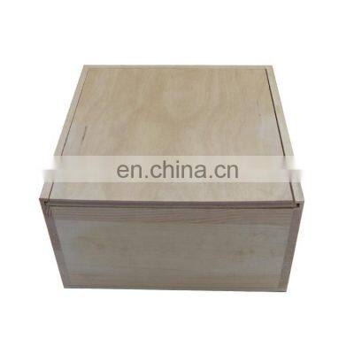 Custom Logo Printed Plain Wood Color Unfinished Pine Wooden Boxes With Sliding Lid photo-4