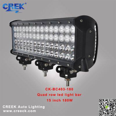 QUAD ROW CREE LED LIGHT BAR,15 INCH 180W