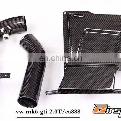 Customer Design Dry Carbon Fiber Auto Parts 3K Twill Air Intake Kit For VOLKSW EA888 Mk6 Gti 2.0T photo-2
