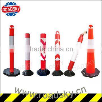 PVC+Rubber Flexible Heavy Duty Customized Traffic Delineator Post