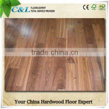 High quality UV finished American walnut hardwood parquet flooring