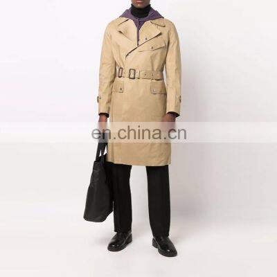 YIHAO wholesale winter trendy overcoat loose long Style male clothing custom made wool coat