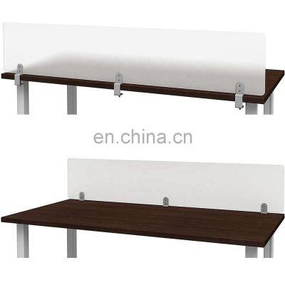 Frosted Privacy Panel Removable Clamp Acrylic Desk Divider Studio Office Partition Panel Desk Mount Partition photo-5