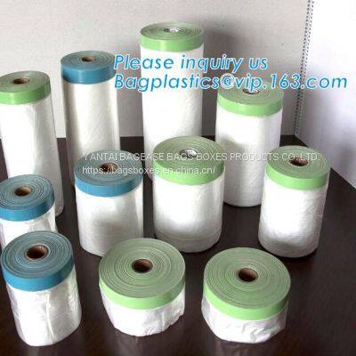 PRETaped And Drape, Pre-Taped Masking Film For Automotive Painting Covering, Assorted Masking Paper, Automotive Best Masking photo-3
