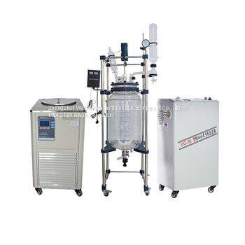 100L Jacket Glass Reactor     Jacketed Glass Reactors (double layer) WKS-150        Glass Reactor Online