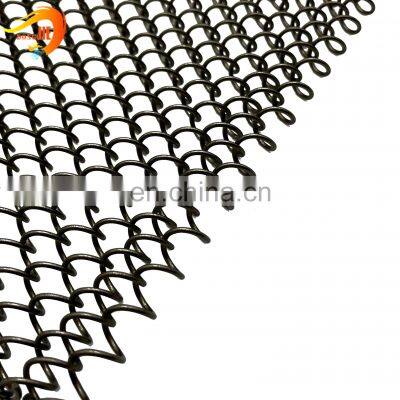 Stainless Steel Fireplace Decorative Curtains Cascade Metal Coil Curtain Metal Mesh Chain Drapery Fabric