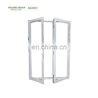 AS2047 Australian style energy saving impact aluminum profile double glaze french casement window for living room