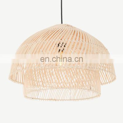 Wicker Rattan Lampshade Rustic rattan pendant light wicker ceiling light decor manufacturer