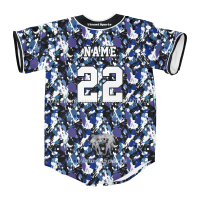 Latest Fashionable Polyester Sublimated Baseball Jersey With High Quality photo-2