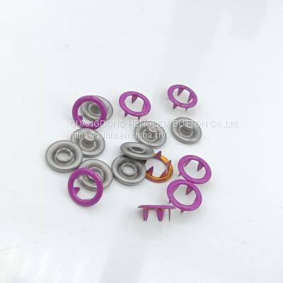 HLD factory wholesale color BRASS&SS 16L 18L Cap Prong snap button for clothes