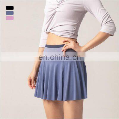 Wholesale Quick Drying Tennis Pleated With Shorts Mini Skirt Fitness Sportswear Sports Gym Fitness Skirts Athletic Wear Clothing