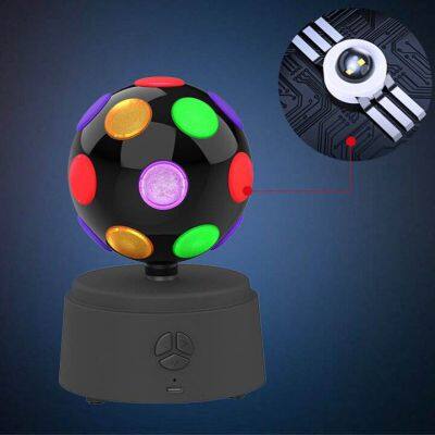 Portable Bluetooth Karaoke Radio Speaker 3D Stereo Surround Column With RGB LED Light and 3W Output Power for Parties photo-5