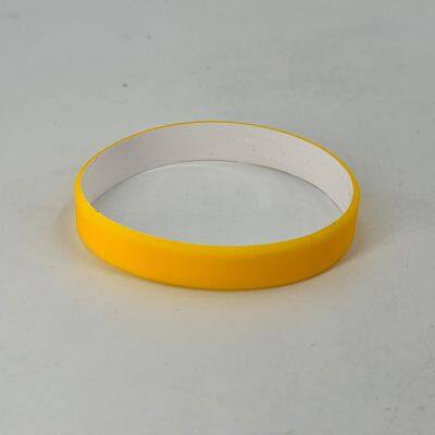 Factory Direct Sale in Stock Color Coated Pure Color Smooth Silicone Wristband Bright-coloured Adult Sport Silicone Bracelet photo-6